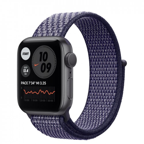 Apple Watch Series 6 Nike 40 мм, алюминий "серый космос", браслет cветло-лиловый
