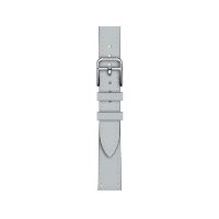Кожаный ремешок Hermes для Apple Watch Single Tour 42mm Attelage - Серо-голубой (Bleu Glacier)