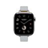Кожаный ремешок Hermes для Apple Watch Single Tour 42mm Attelage - Серо-голубой (Bleu Glacier)