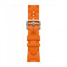 Apple Watch Ultra 3 Hermes 49mm Titanium, спортивный ремешок  Kilim оранжевый