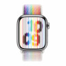 Apple Watch Series 9 41mm, Silver Stainless Steel Case with Sport Loop - Pride Edition