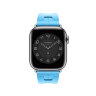 Ремешок Hermes для Apple Watch 42mm Kilim Single Tour - Голубой (Bleu Céleste)