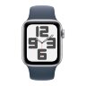Apple Watch SE (2023) 40mm, Silver Aluminum Case with Sport Band - Storm Blue (Синий)