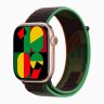 Apple Watch Series 10 46mm, Rose Gold Aluminum Case with Sport Loop - Black Unity