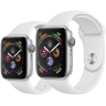 Apple Watch Series 4 Silver Aluminum Case with White Sport Band