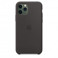 Силиконовый чехол для iPhone 11 Pro Max, чёрный цвет