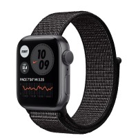 Apple Watch Series 6 Nike 40 мм, алюминий "серый космос", черный браслет