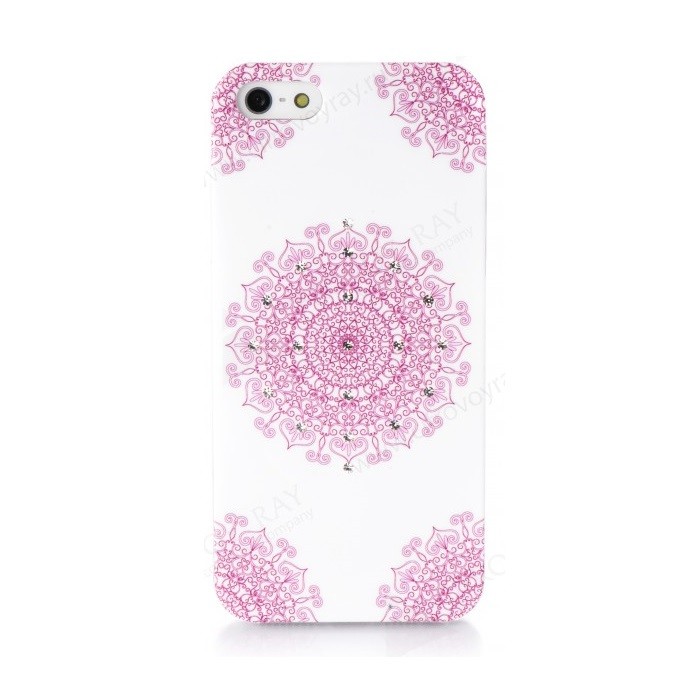 Стильная накладка чехол для iPhone 5 / 5S Beckberg со стразами swarovski
