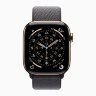 Apple Watch Series 11 42mm, Gold Titanium Case with Sport Loop - Dark Gray