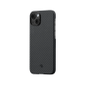 Чехол PITAKA MagEZ Case 3 для iPhone 14 Plus с MagSafe - 1500D черный/серый (твил)