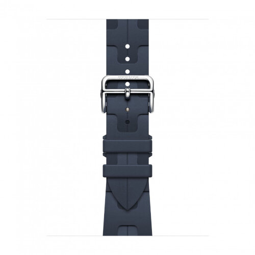 Apple Watch Ultra 3 Hermes 49mm Titanium, спортивный ремешок  Kilim синий