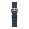 Apple Watch Ultra 3 Hermes 49mm Titanium, спортивный ремешок  Kilim синий