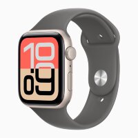 Apple Watch SE 3 40mm, Starlight Aluminum Case with Sport Band - Stone Gray