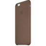 Кожаный чехол для iPhone 6 Plus бледно-розовый