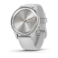 Умные часы Garmin Vivomove Trend 40mm, Silver Stainless Steel Bezel, Mist Gray Case and Silicone Band