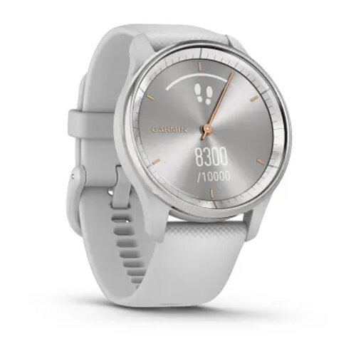 Умные часы Garmin Vivomove Trend 40mm, Silver Stainless Steel Bezel, Mist Gray Case and Silicone Band
