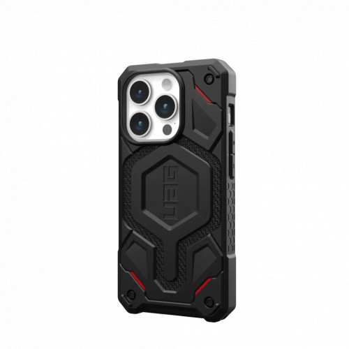 Защитный чехол Uag Monarch Pro Kevlar для iPhone 15 Pro Max с MagSafe - Кевлар черный (Kevlar Black)