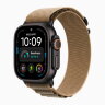 Apple Watch Ultra 4 49mm Black Titanium Case with Desert Alpine Loop (S)