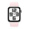 Apple Watch SE (2023) 40mm, Silver Aluminum Case with Sport Band - Light Pink (Розовый)