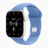 Apple Watch Series 12 46mm, Pearl White Ceramic Case with Sport Band - Wildflower Blue