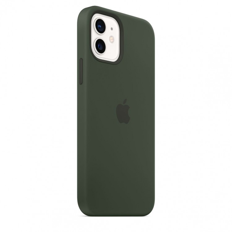 Силиконовый чехол MagSafe для iPhone 12 «Кипрский зелёный»