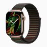 Apple Watch Series 11 42mm, Gold Titanium Case with Sport Loop - Black Unity - Unity Rhythm
