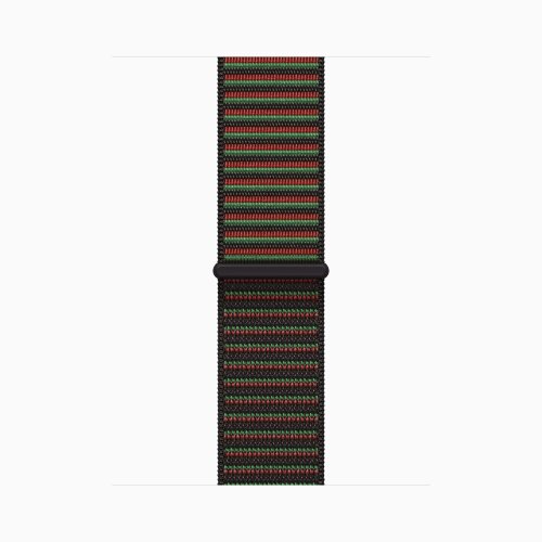 Apple Watch Series 11 42mm, Gold Titanium Case with Sport Loop - Black Unity - Unity Rhythm