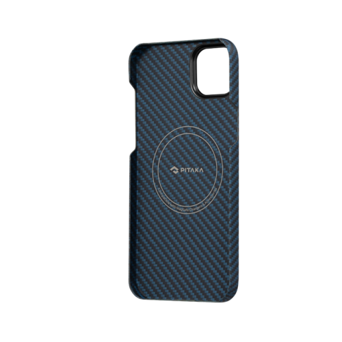 Чехол PITAKA MagEZ Case 3 для iPhone 14 Plus с MagSafe - 1500D черный/синий (твил)