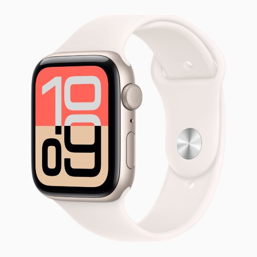 Apple Watch SE 3 40mm, Starlight Aluminum Case with Sport Band - Light Blush