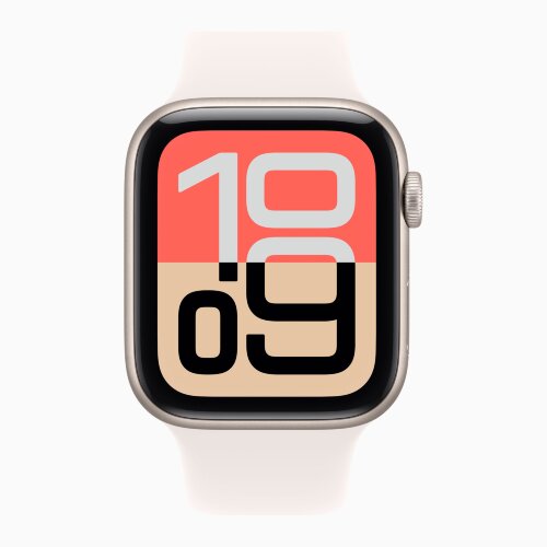 Apple Watch SE 3 40mm, Starlight Aluminum Case with Sport Band - Light Blush