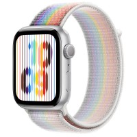 Apple Watch Series 8 45mm, Silver Aluminum Case with Sport Loop - Pride Edition