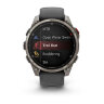 Умные часы Garmin Fenix 8 Pro 47mm, Sapphire, Carbon Gray DLC Titanium, Graphite/Black Silicone Band