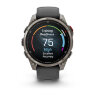 Умные часы Garmin Fenix 8 Pro 47mm, Sapphire, Carbon Gray DLC Titanium, Graphite/Black Silicone Band