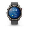 Умные часы Garmin Fenix 8 Pro 47mm, Sapphire, Carbon Gray DLC Titanium, Graphite/Black Silicone Band