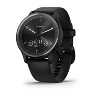Умные часы Garmin Vivomove Sport 40mm, Black Case and Silicone Band, Slate Accents