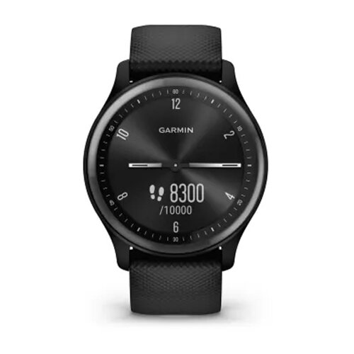 Умные часы Garmin Vivomove Sport 40mm, Black Case and Silicone Band, Slate Accents