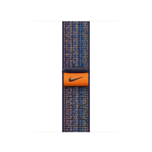Спортивный браслет для Apple Watch 41mm Nike Sport Loop - Королевская игра/Оранжевый (Game Royal/Orange)
