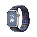 Спортивный браслет для Apple Watch 41mm Nike Sport Loop - Королевская игра/Оранжевый (Game Royal/Orange)