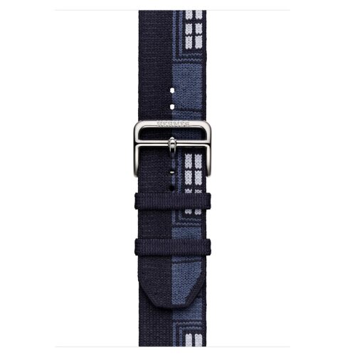 Apple Watch Hermes Series 12 42mm,  синий трикотажный ремешок