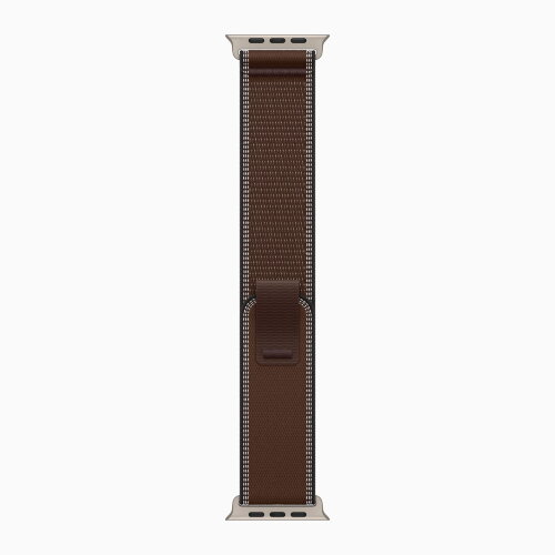 Apple Watch Ultra 4 49mm Titanium Case with Dark Umber Trail Loop (M/L)