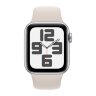 Apple Watch SE (2023) 40mm, Silver Aluminum Case with Sport Band - Starlight (Бежевый)