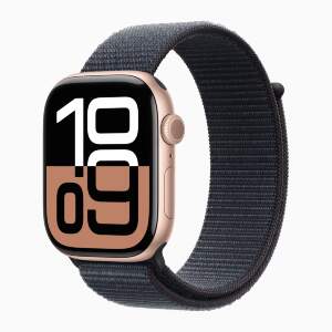 Apple Watch 10 Jet Black Aluminum 42mm Ink Loop