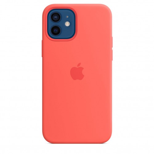 Силиконовый чехол MagSafe для iPhone 12 «Розовый цитрус»