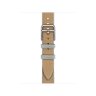 Ремешок Hermes для Apple Watch Twill Jump Single Tour 42mm Attelage - Коричневый (Kraft / Bleu Glacier)