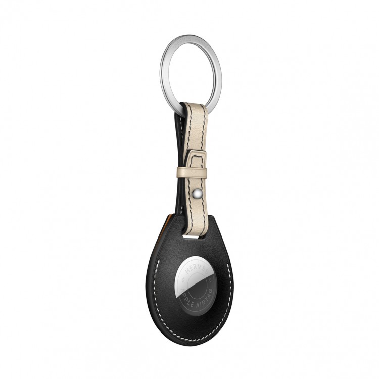 AirTag Hermès Key Ring - Noir