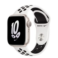Apple Watch Series 8 Nike 41mm, Starlight Aluminum Case with Sport Band - Summit White/Black