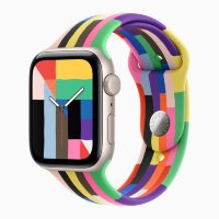 Apple Watch SE 3 40mm, Starlight Aluminum Case with Sport Band - Pride Edition