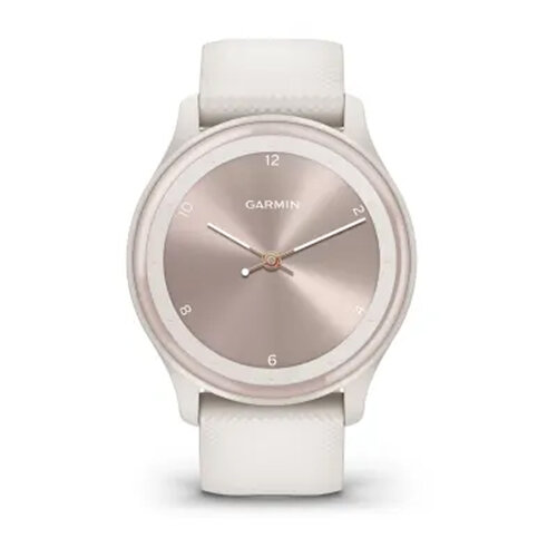 Умные часы Garmin Vivomove Sport 40mm, Ivory Case and Silicone Band, Peach Gold Accents