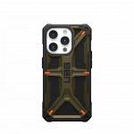 Защитный чехол Uag Monarch Kevlar для iPhone 15 Pro - Кевлар зеленый (Kevlar Elemental Green)