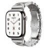 Apple Watch Hermes Series 12 42mm, блочный стальной браслет (M)